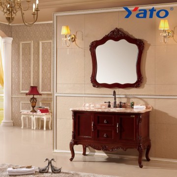 YATO Oak wooden Antique bathroom cabinet