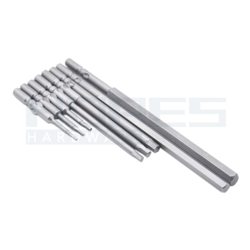 Bits hexadérommé en alliage S2 1,5 à 8 mm pour les outils de tournevis