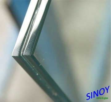 6.38mm to 16.76mm Thickness Colored or Clear Laminated Glass for building safety glass applications