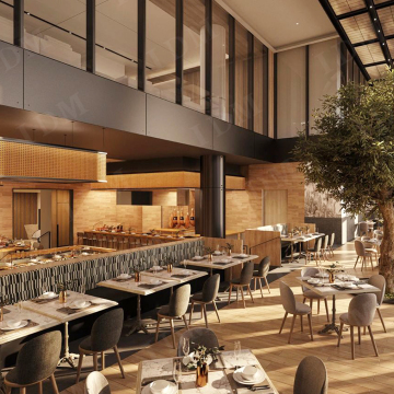 Dining furniture Leather Single Restaurant Cafe furniture
