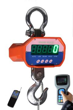 Weighing machine with green display