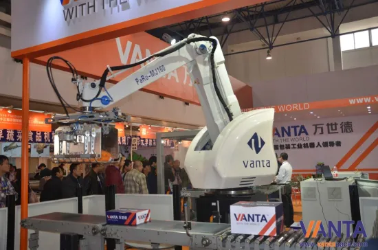 Robotic Palletizing System 160kg Robot Arm Stacker Machine Material Carrying