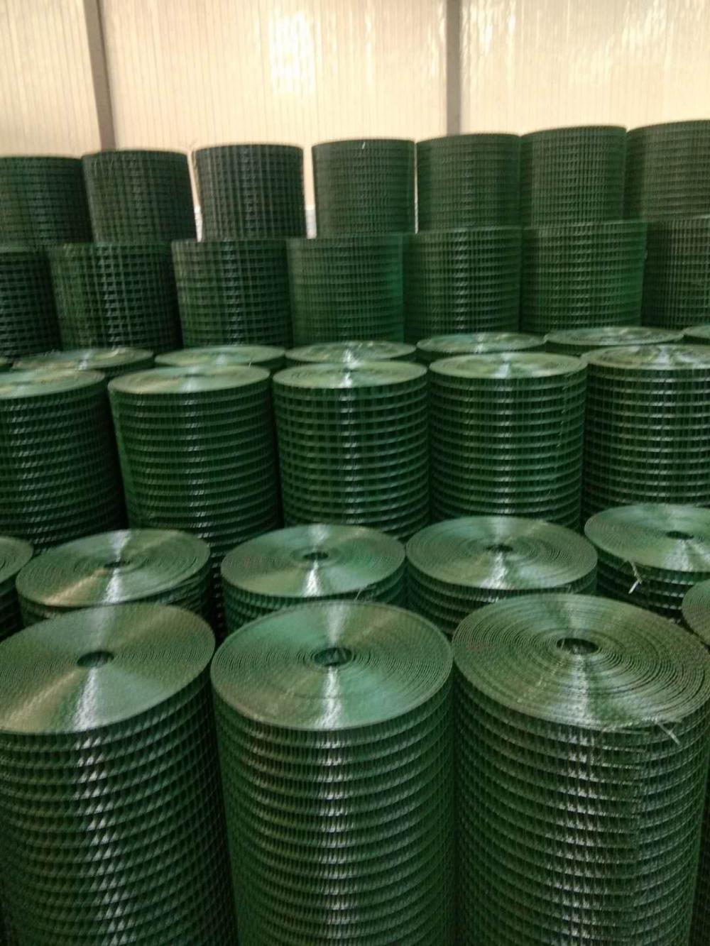 Green PVC coated Welded Wire Mesh