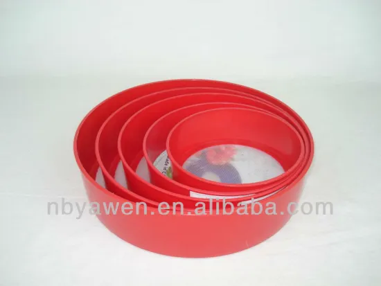 5pcs round plastic strainer set
