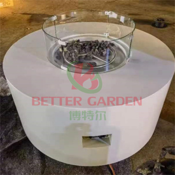Large Garden Fire Pit: Natural Gas and Round Outdoor Fireplaces