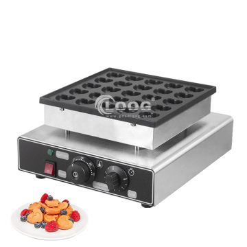 Kommerzielle herzförmige niederländische Waffel und Pfannkuchenhersteller
