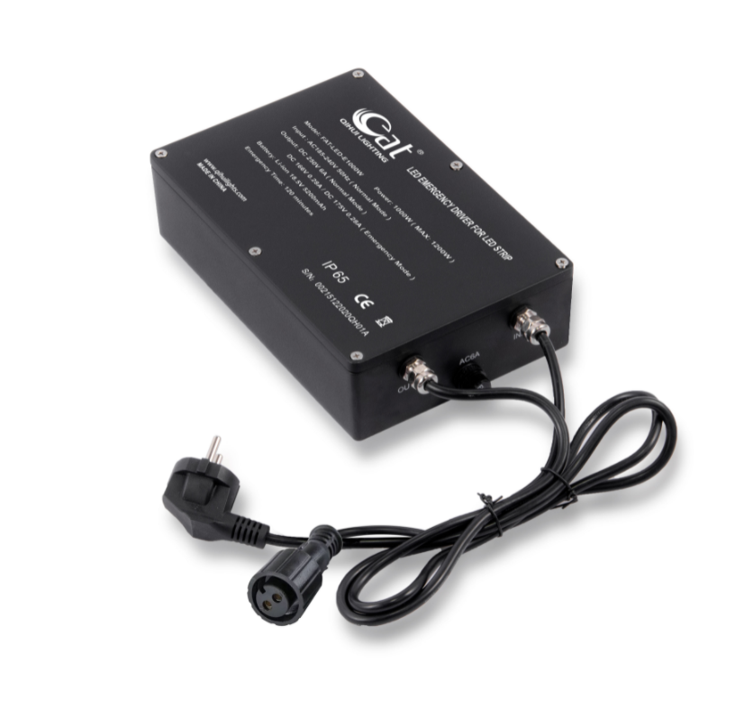 LED emergency power supply with IP65 protection