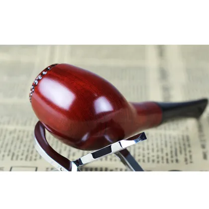 Factory selling classic handmade mahogany smoking pipe