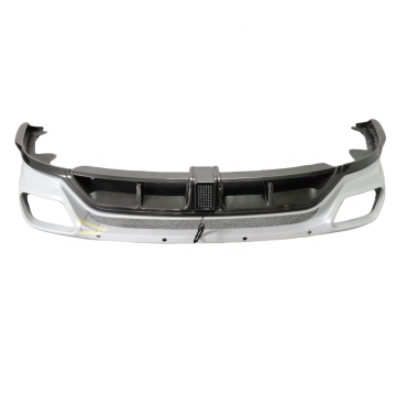 Cullinan M Style Dry Carbon Fiber Rear Bumper and Diffuser with LED Lights for Rolls Royce Cullinan
