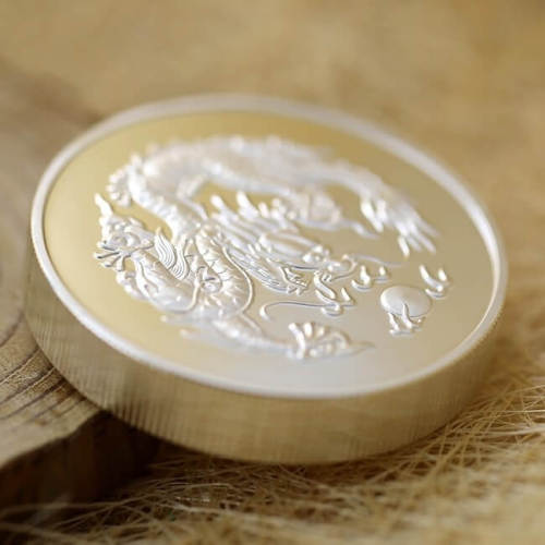 Moneta di prova in metallo argento per souvenir