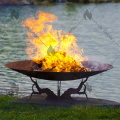 Wood Fire Corten Steel Pit