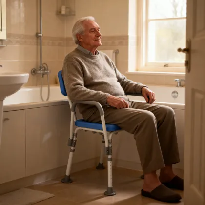 Safe and Sturdy Bath Chair for Older Adults
