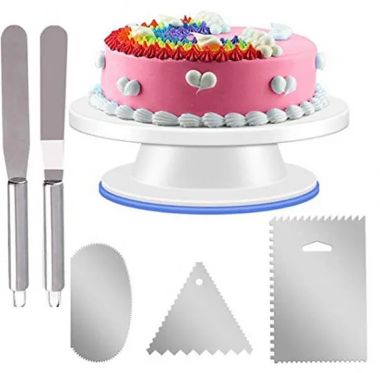 Hot Sale 2020 Cake Decorating Set - Baking Tools Rotating Standturntable Plastic Cake Stand