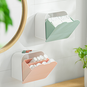 Wholesale Wall-Mounted Dustproof Cotton Pad Storage Container