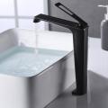 Minimalist Brushed Gunmetal Grey Basin Faucet