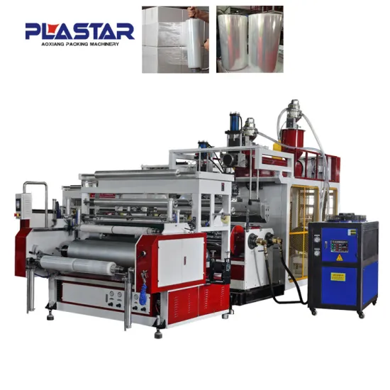automatic lldpe stretch film and cast film making machine