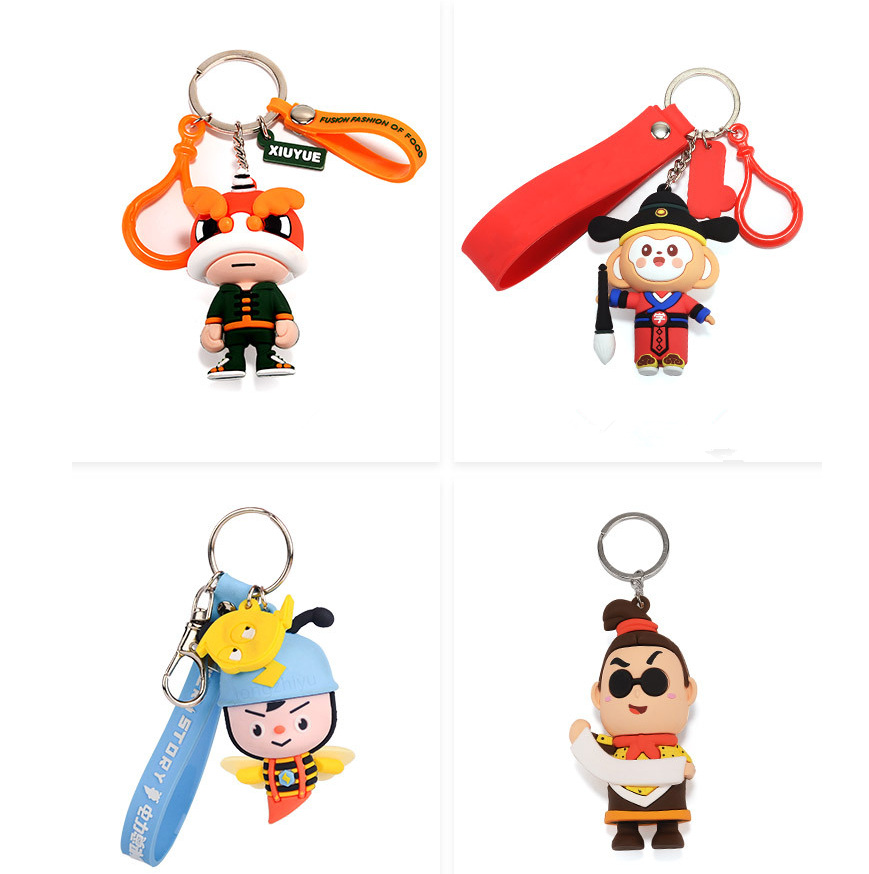 Custom 3d Silicone Keychain