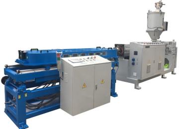 Plastic single wall corrugated pipe extrusion line