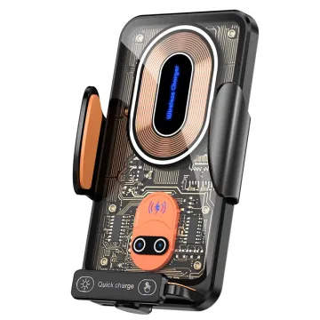 120W Transparent Super Wireless Fast Charging Car Phone Holder