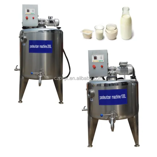 Home Yogurt Making Machine with 100L Tank and Fresh Milk Pasteurizer
