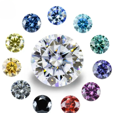 Wholesale 6.5mm Moissanite DEF Color VVS Loose Moissanite Diamonds
