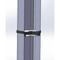 Pase de charge de véhicule électrique de profil en aluminium