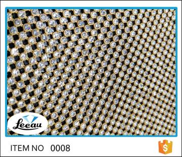 Garment Ornament Aluminium Base Sheet Hot Fix berlian imitasi Mesh