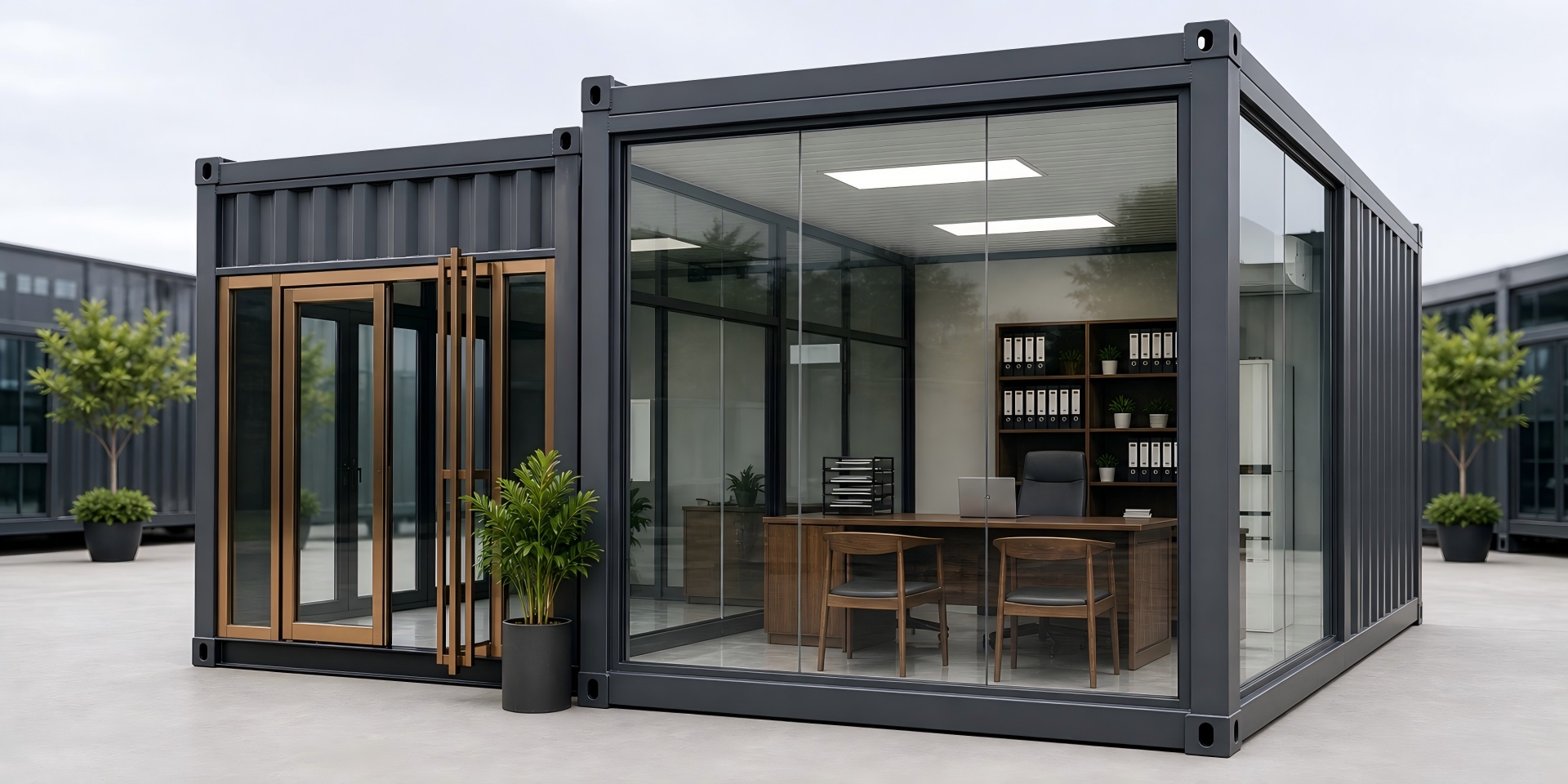 dark-gray-glass-container-office-exterior-det