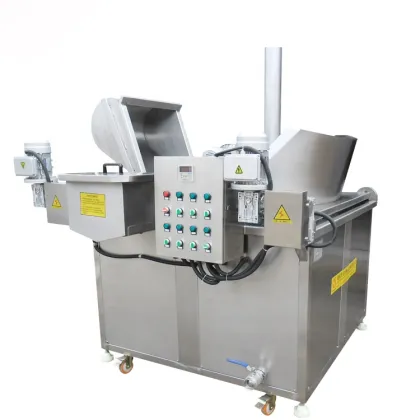 Crispy Chicken Frying Machine: Automatic Discharging Frying Chicken Wing Machine