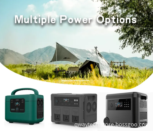 110V to 220V Lifepo4 Battery Off-Grid Portable Solar Power Generator - 1200W Portable Power Station
