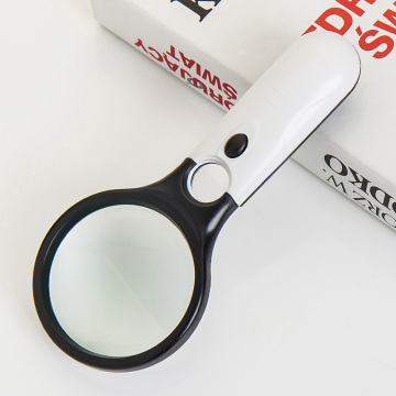 3X/45X ABS Illuminated Handheld LED Magnifying Glass