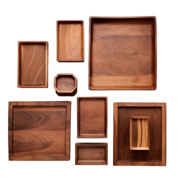 Custom Design Beech Wooden Calendar Trophy Base with Wood Photo Storage - Affordable Wooden Crates