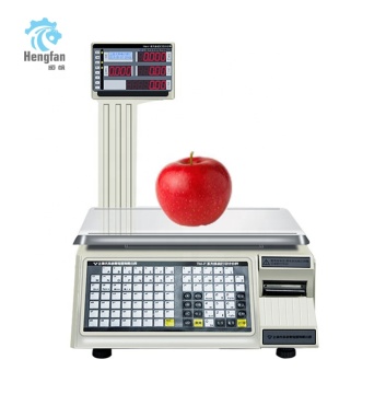 Commercial Electronic Table Top Weighing Scale with Barcode Label Printing for Supermarket Supplies