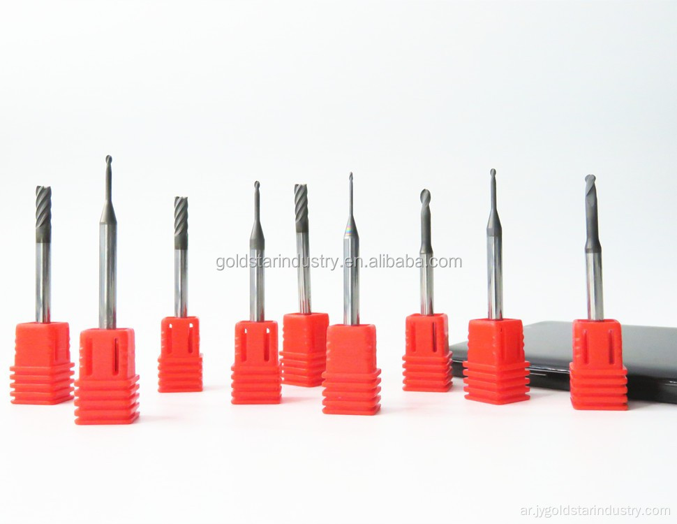 CVD Diamond مغلفة بآلات الجرافيت carbide endmill