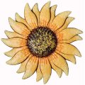 Arte de pared de girasol de 13 pulgadas de metal