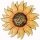 13 Inch Metal Sunflower Wall Art