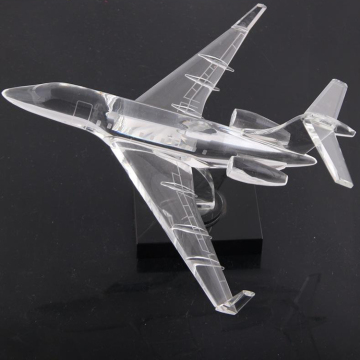 Vente en gros avions personnalisés navires d'artisanat à échelle personnalisée Modèle d'avion en cristal à échelle personnalisée