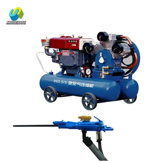 Three cylinder piston air compressor