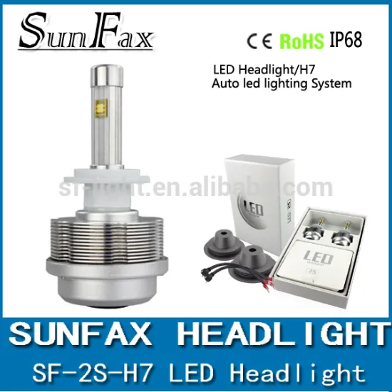 New design led head light ETI chips H7 30W 3600LM 2S LED car headlight