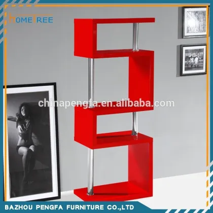 Modern S Shape Simple Bookshelf