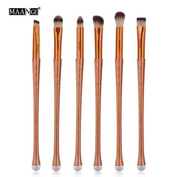 6pcs Eyeshadow Makeup Brushes Kits Flat Angle Top Eyebrow Eyelid Concealer Cosmetics Beauty Eyes Nose Shadow Brush Tool KH114