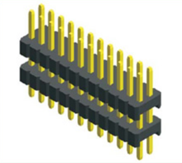 1.27mm Dual Row Double Plastic Straight Type