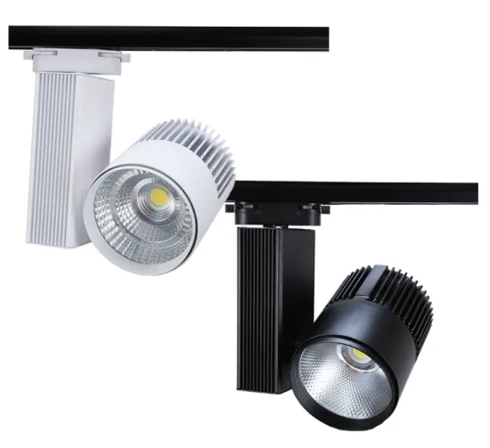 LED track lights in supermarket lighting solutions