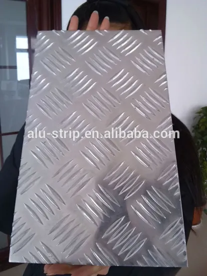 0.2~10mm five bars aluminum checker plate