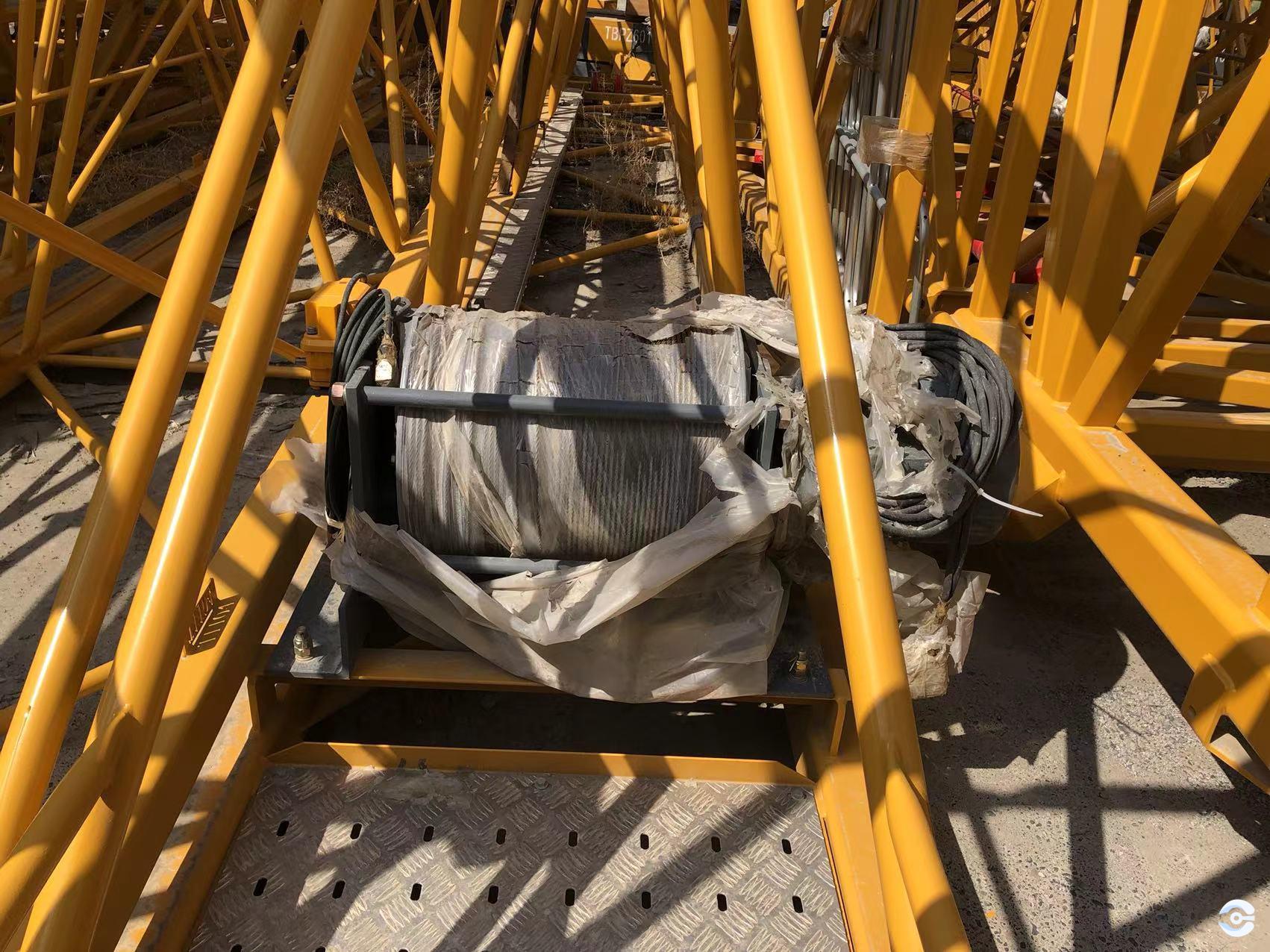 Construction project with pre-owned tower crane