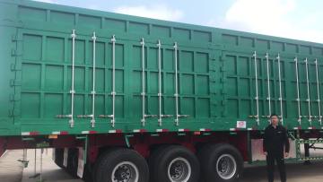3/4 Axles Side Wall Cargo Truck Semi Trailer