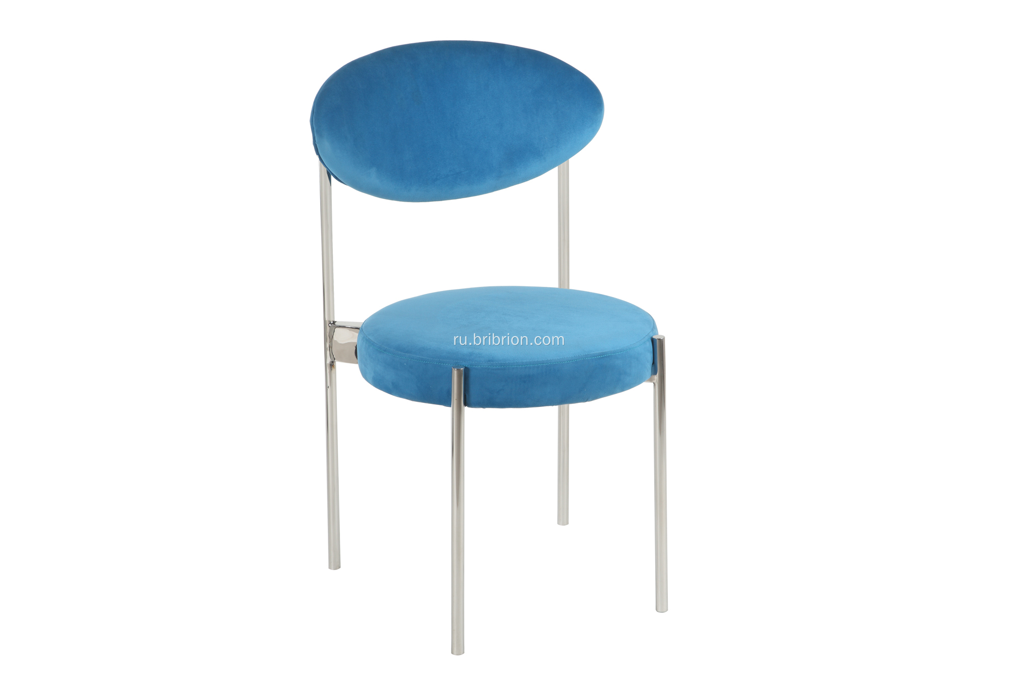 Роскошное серебряное бархатное кресло