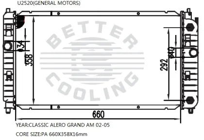 Auto Radiator For GENERAL MOTOR Grand Am
