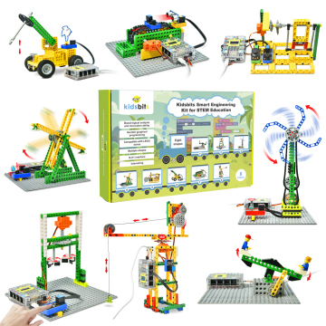KidsBits Akıllı Mühendislik Kiti: Scratch programlama için LEGO ile uyumlu Arduino