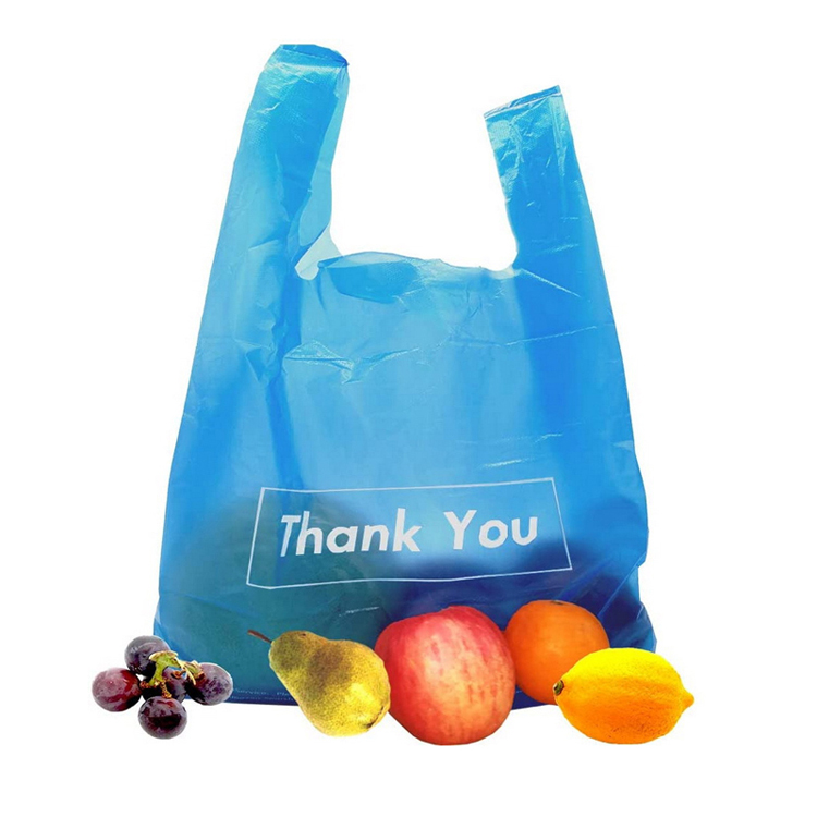 Custom Size HDPE Made Vest T-Shirt Houhehold Plastic Handle Bag